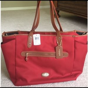Coach Canvas and Leather Tote